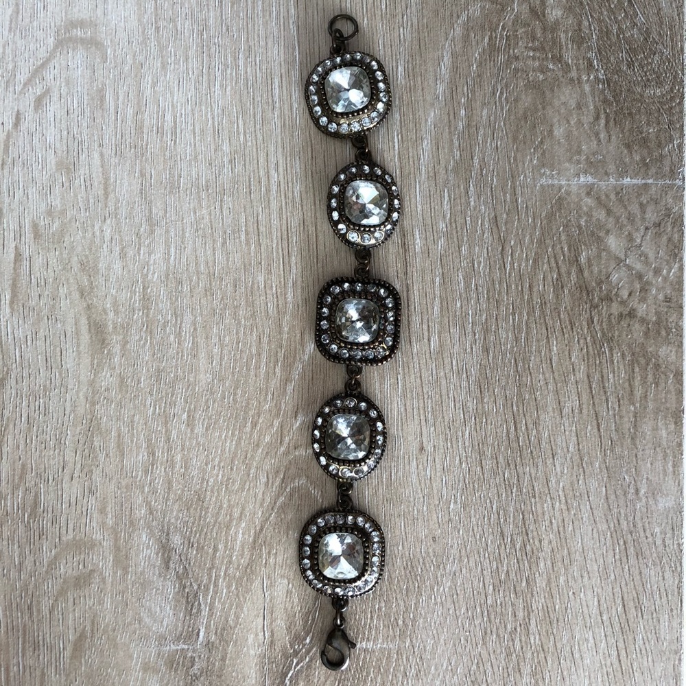 Vintage-style Banana Republic rhinestone bracelet